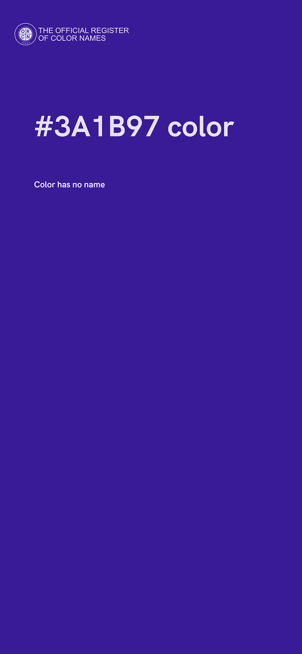 #3A1B97 color image