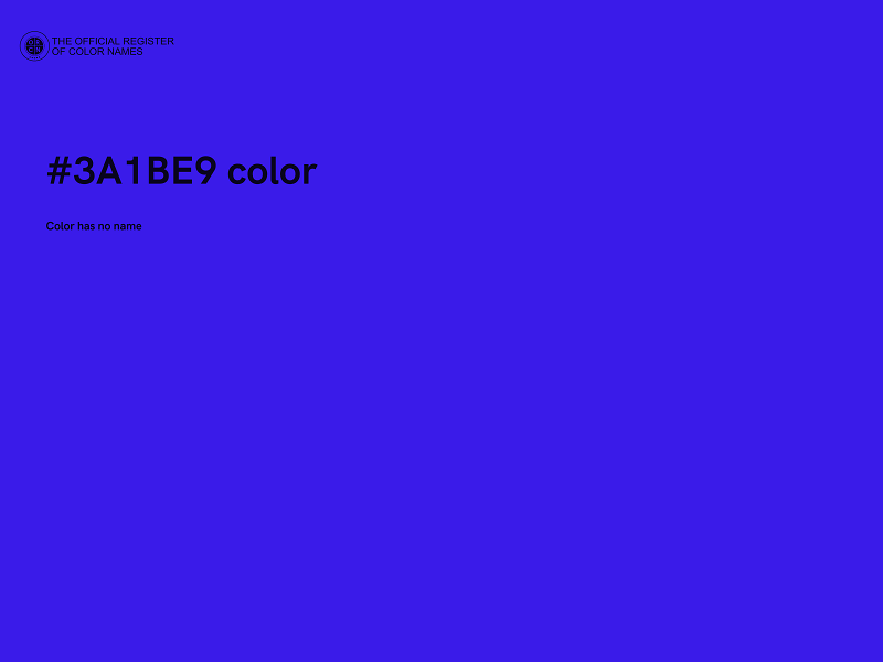 #3A1BE9 color image