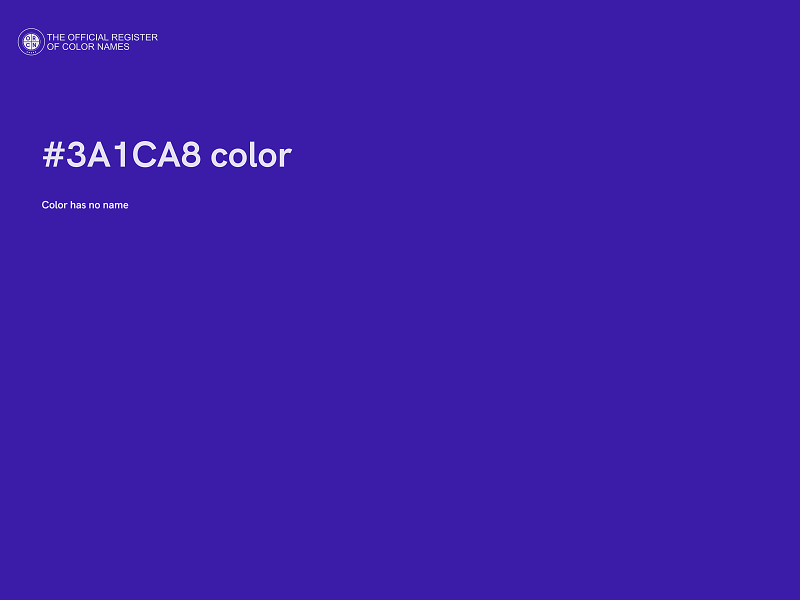 #3A1CA8 color image