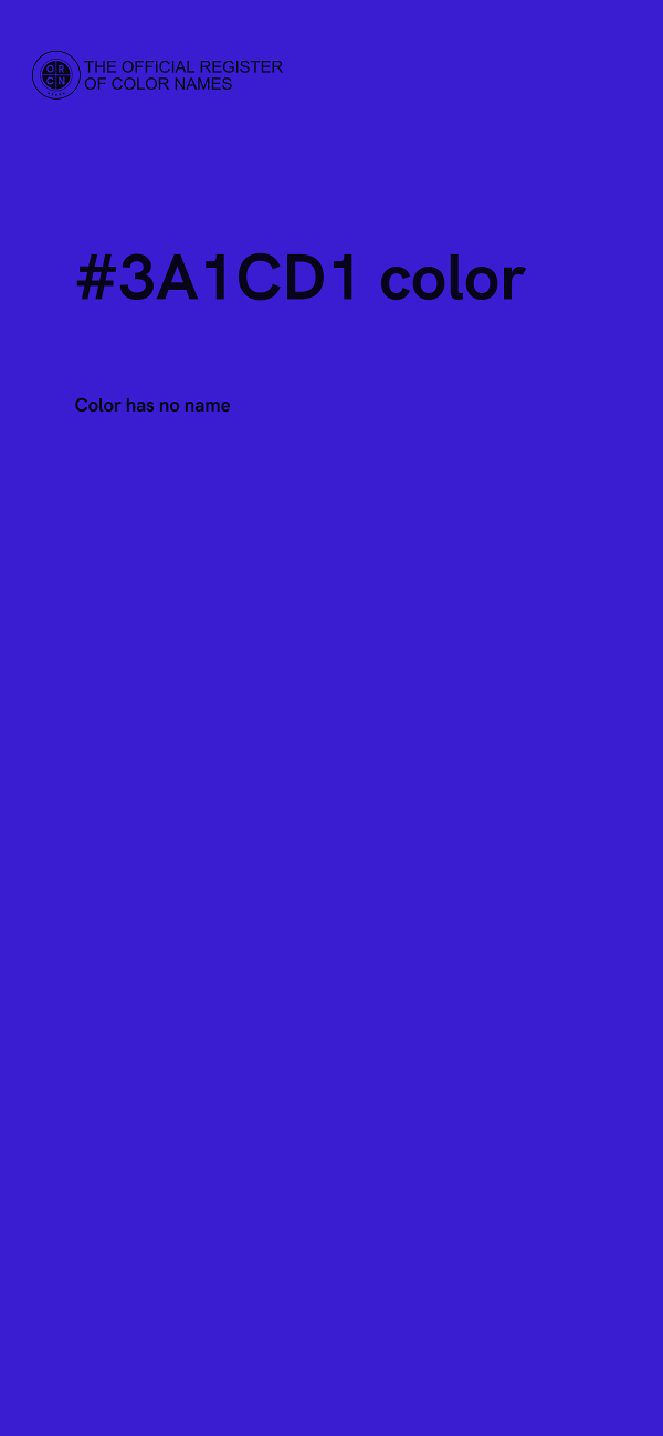 #3A1CD1 color image