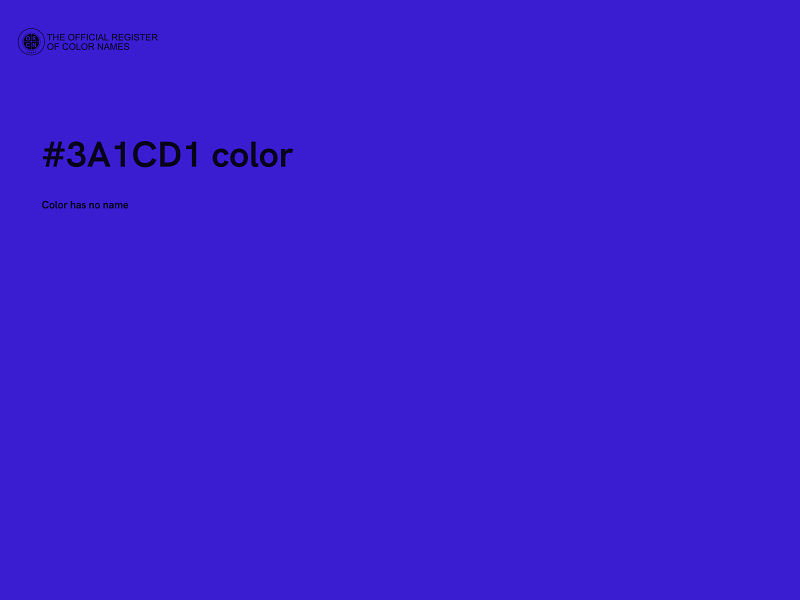 #3A1CD1 color image
