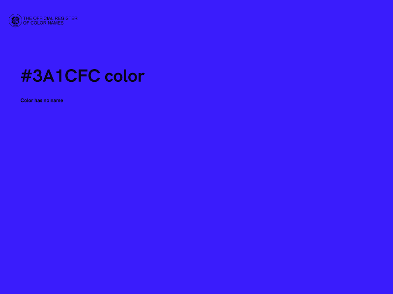 #3A1CFC color image