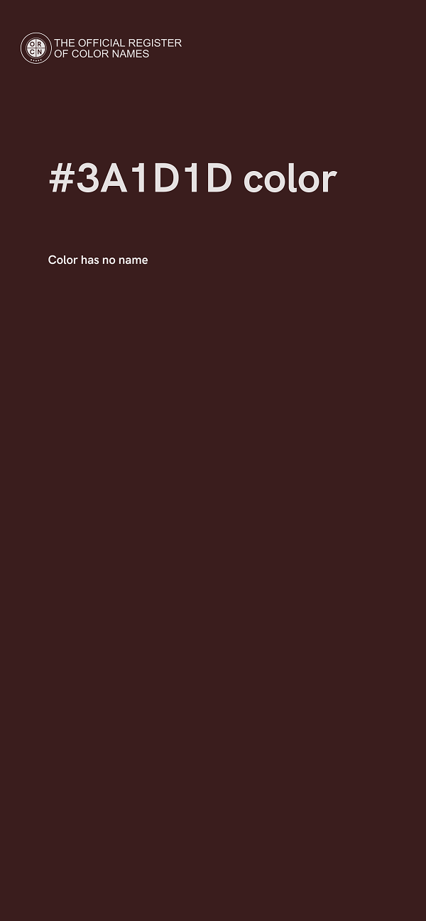 #3A1D1D color image