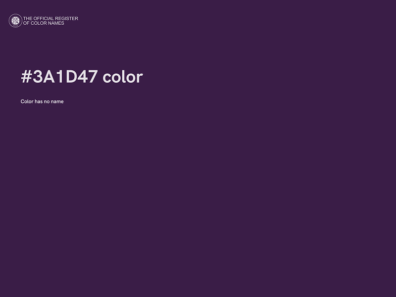 #3A1D47 color image