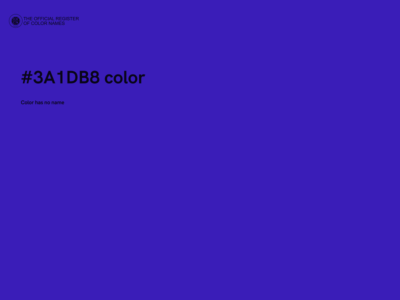 #3A1DB8 color image