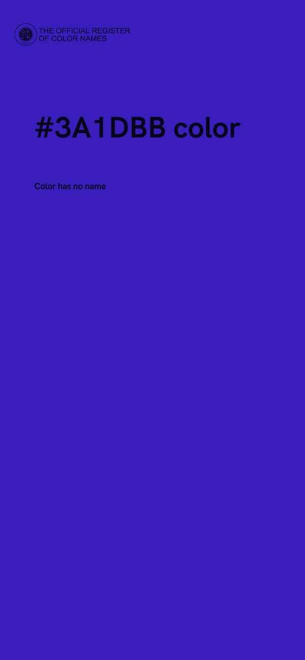#3A1DBB color image