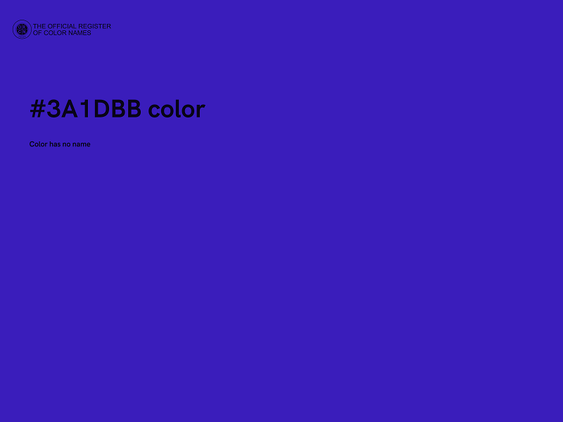 #3A1DBB color image
