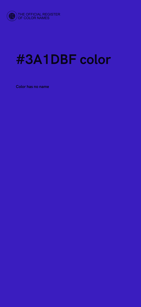 #3A1DBF color image