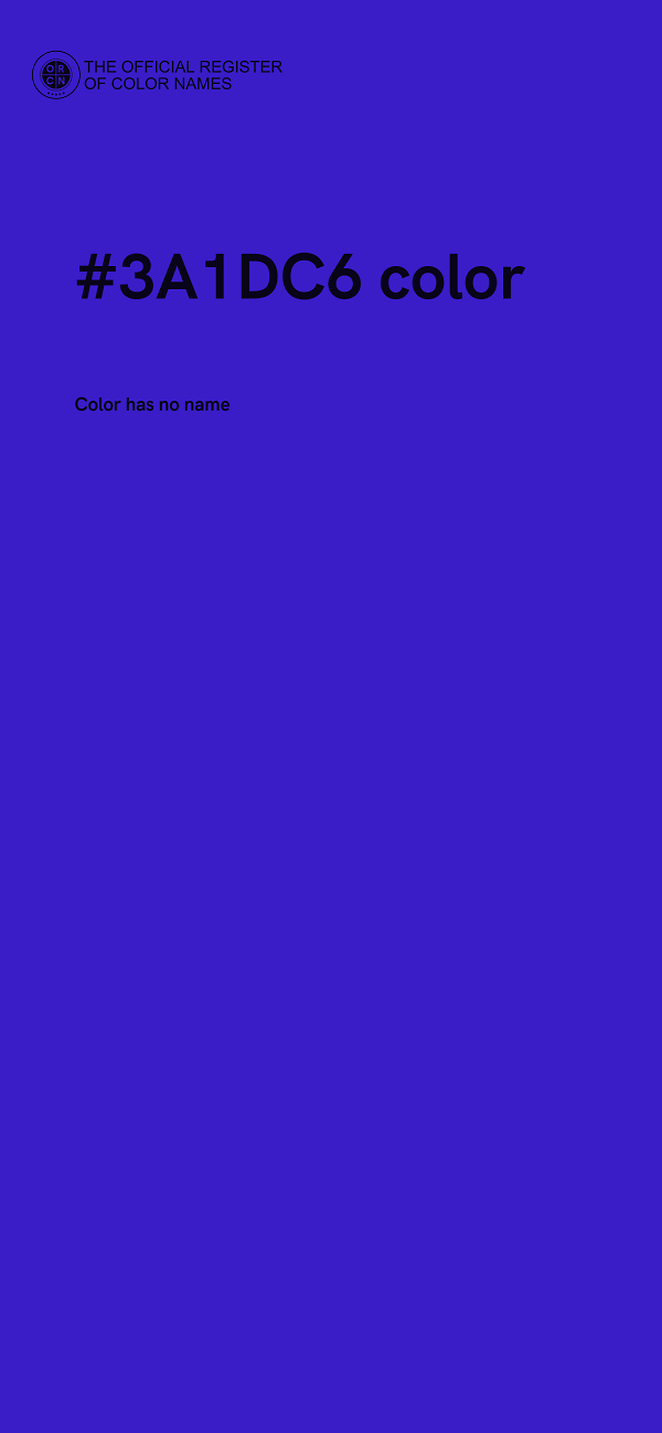 #3A1DC6 color image
