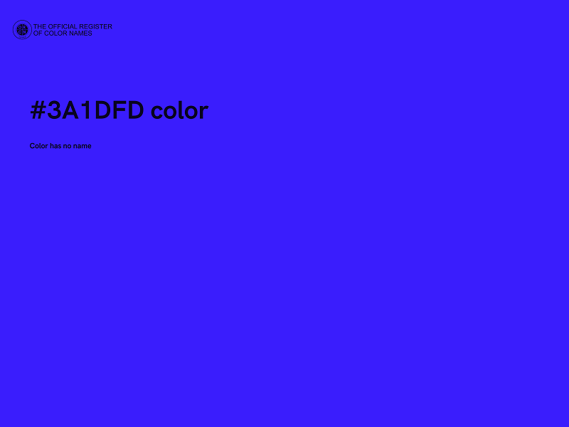 #3A1DFD color image