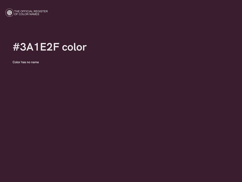 #3A1E2F color image