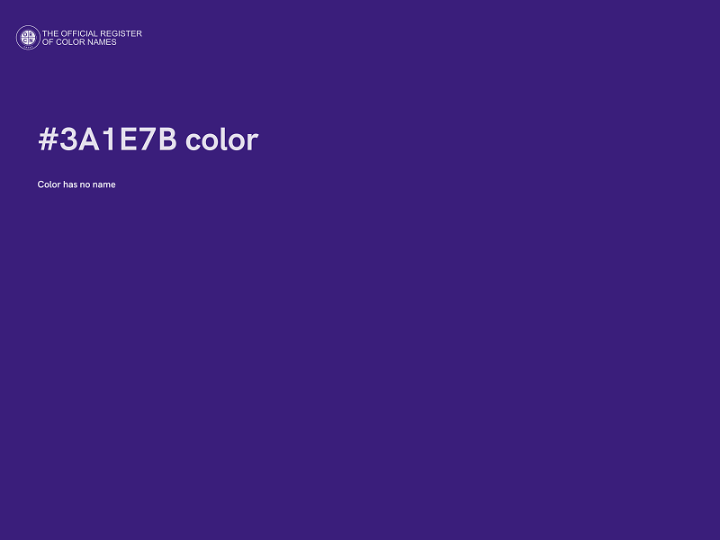 #3A1E7B color image