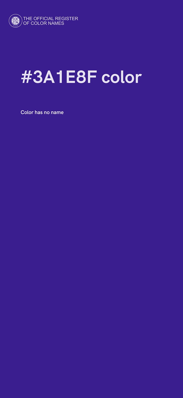 #3A1E8F color image