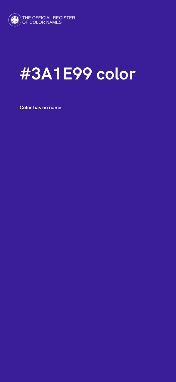 #3A1E99 color image