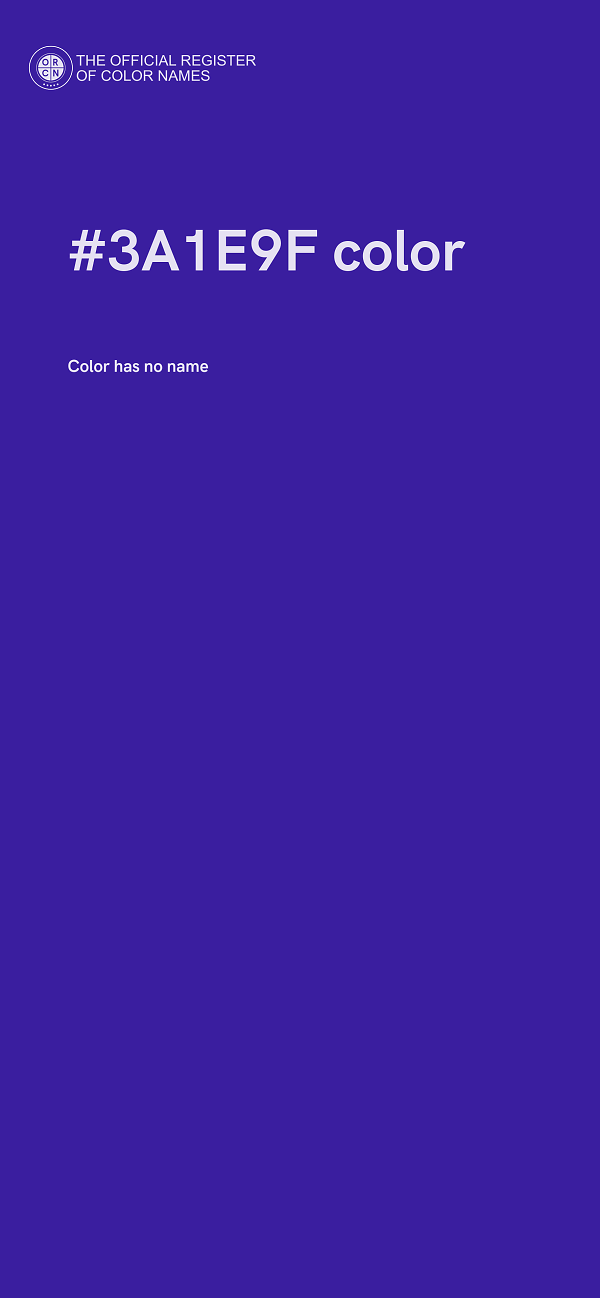 #3A1E9F color image