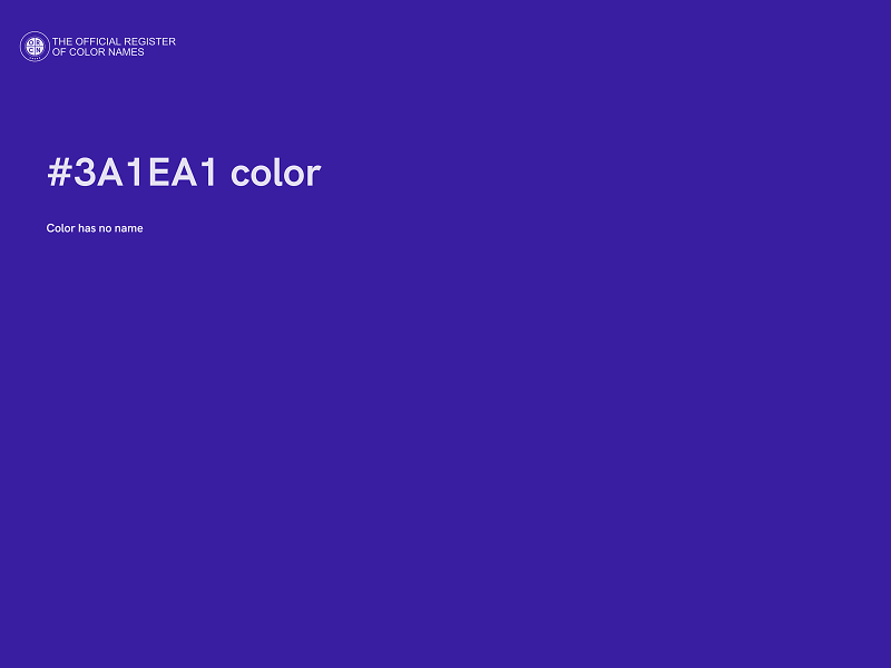 #3A1EA1 color image