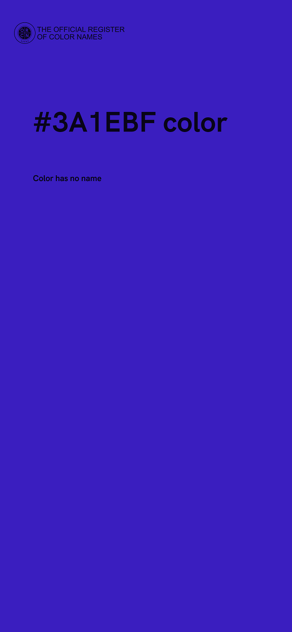 #3A1EBF color image