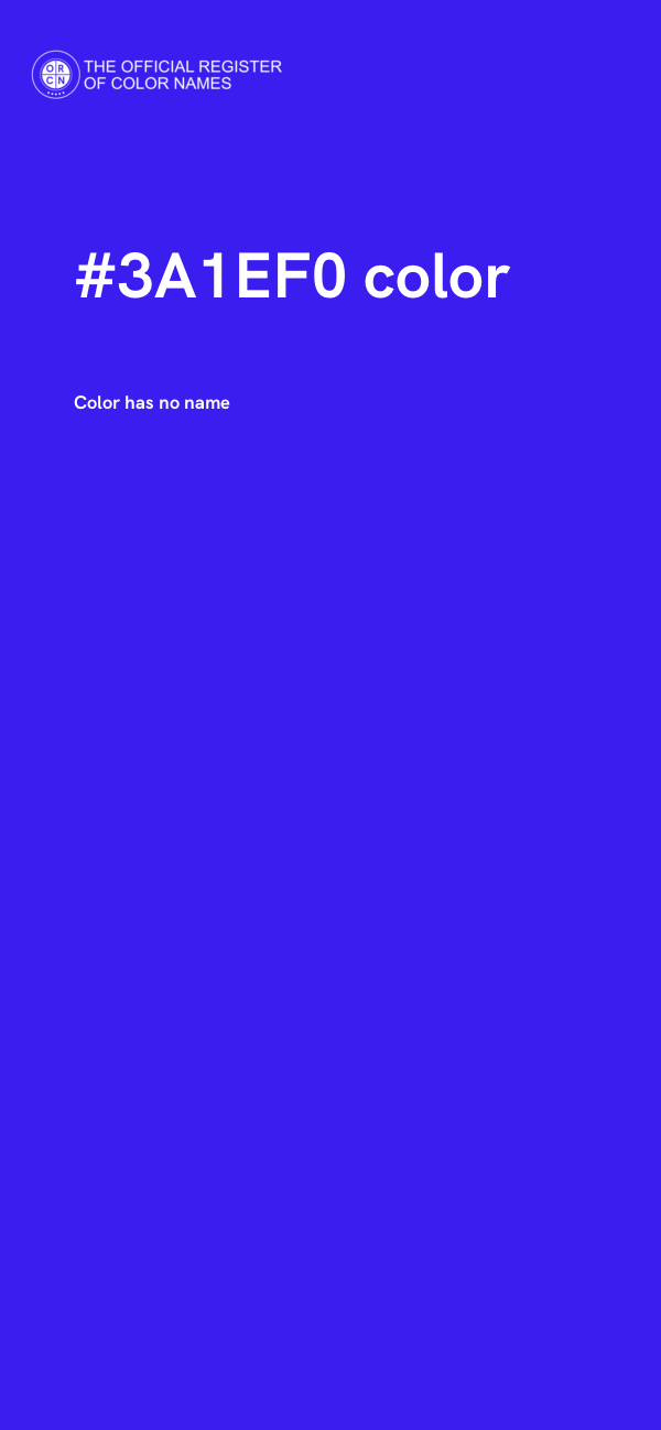 #3A1EF0 color image