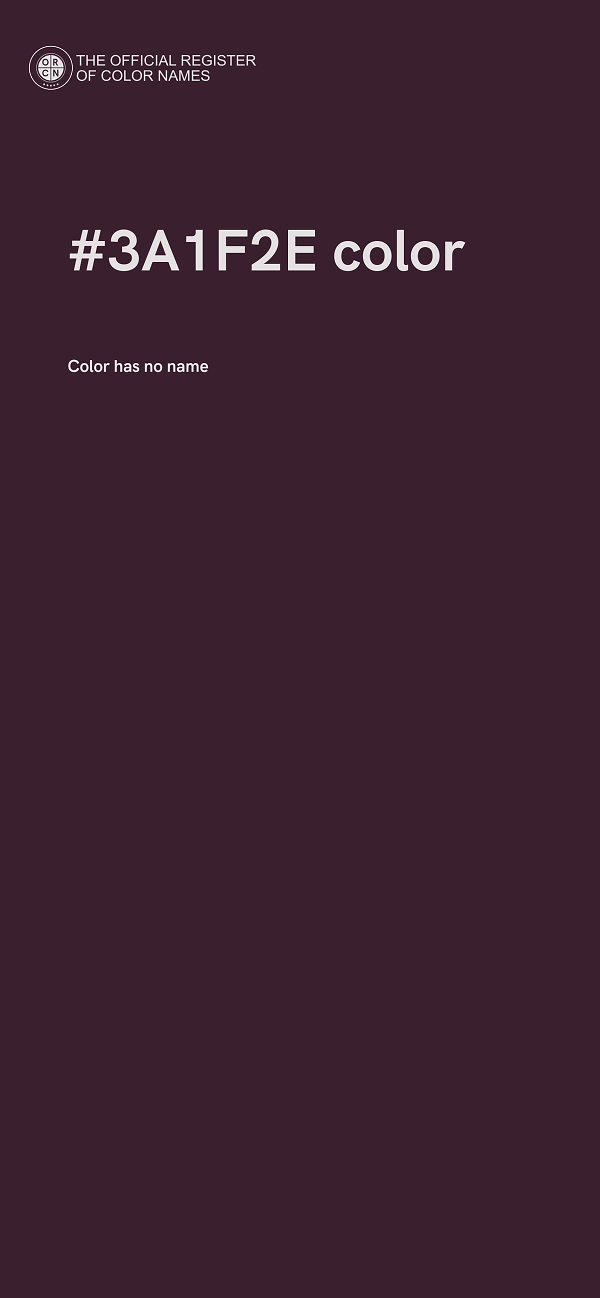 #3A1F2E color image
