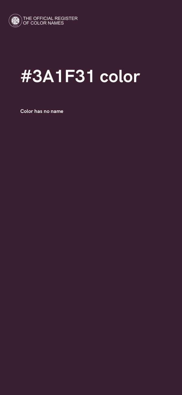 #3A1F31 color image