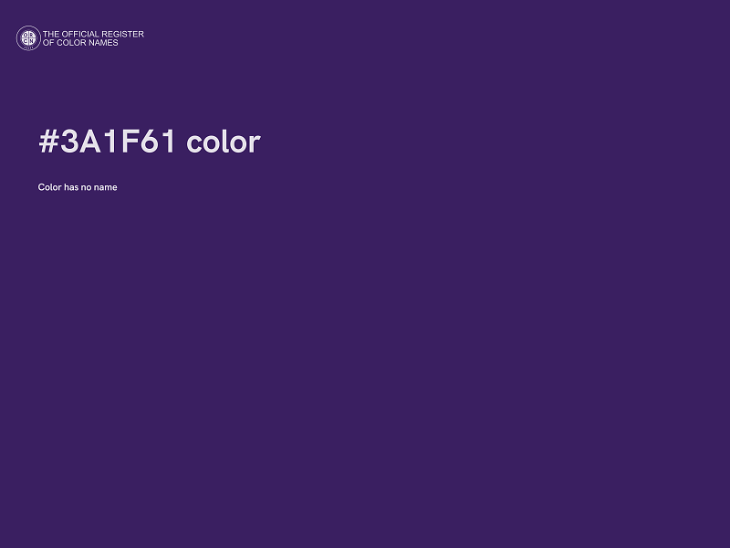 #3A1F61 color image