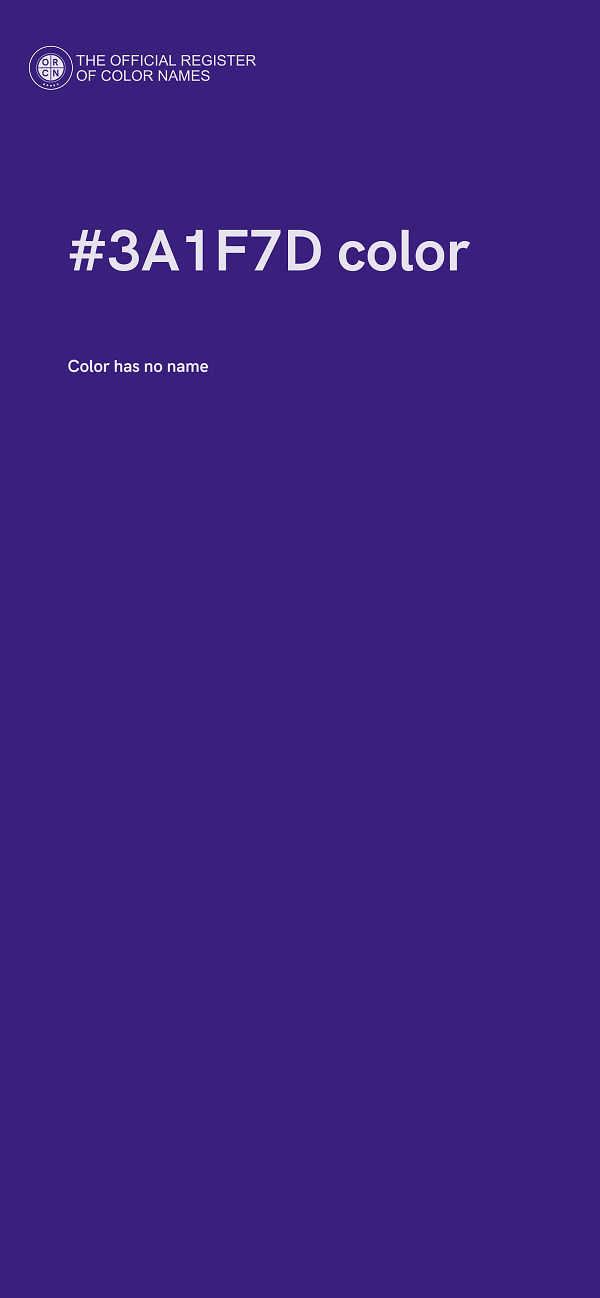 #3A1F7D color image