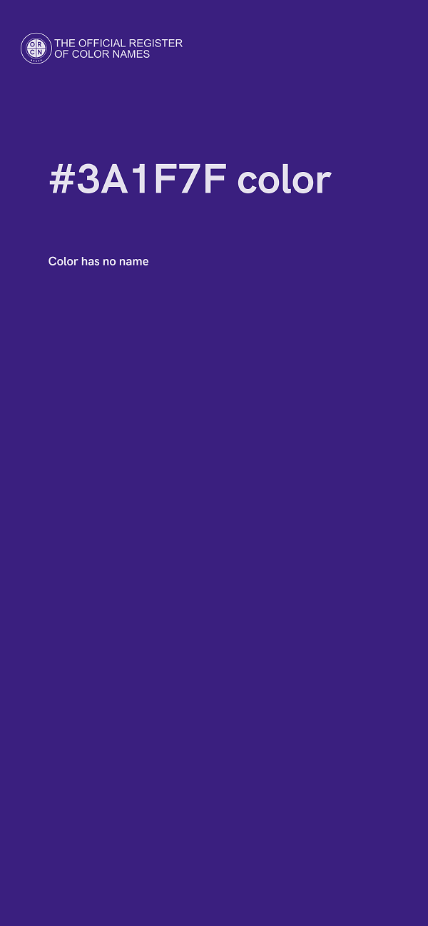 #3A1F7F color image