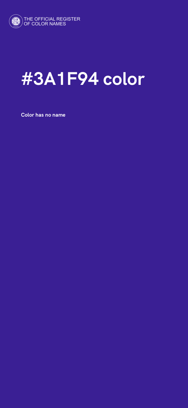 #3A1F94 color image