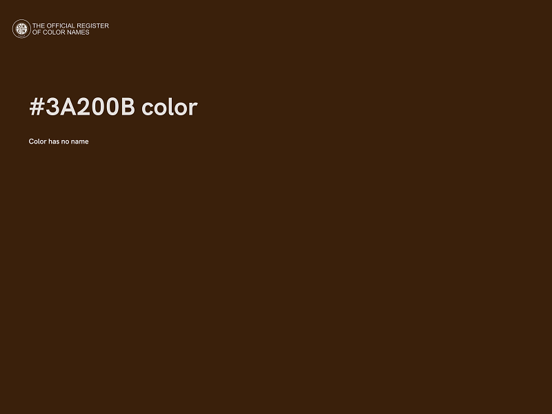 #3A200B color image