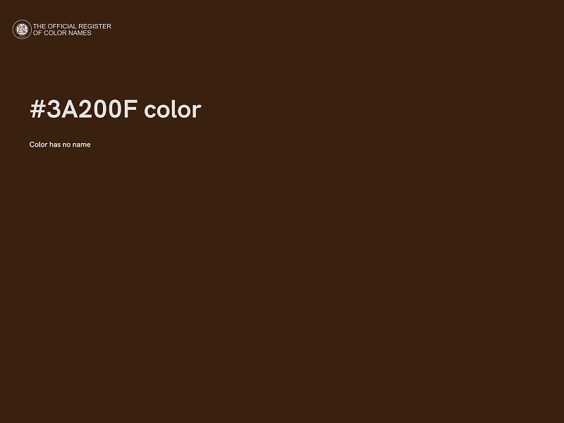 #3A200F color image