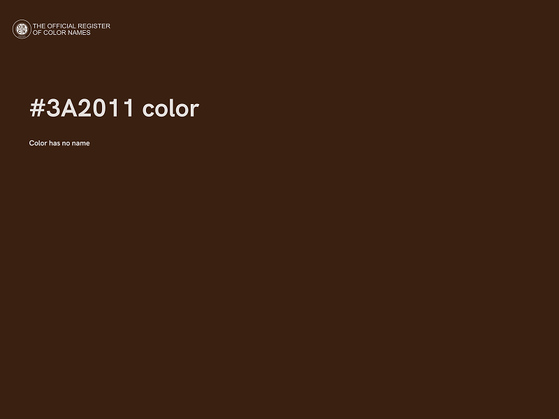 #3A2011 color image