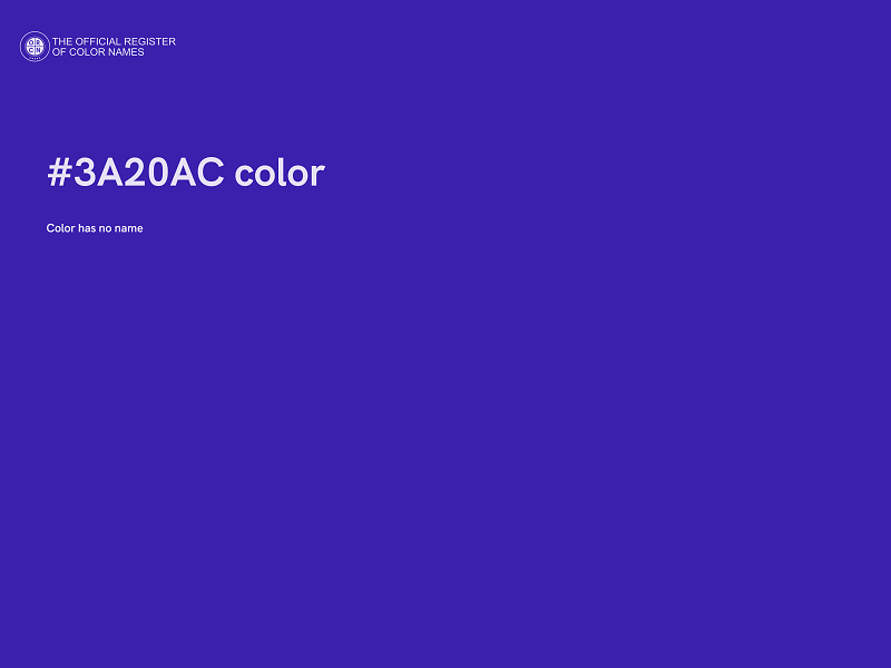 #3A20AC color image