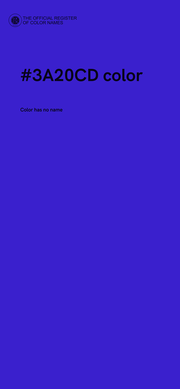 #3A20CD color image