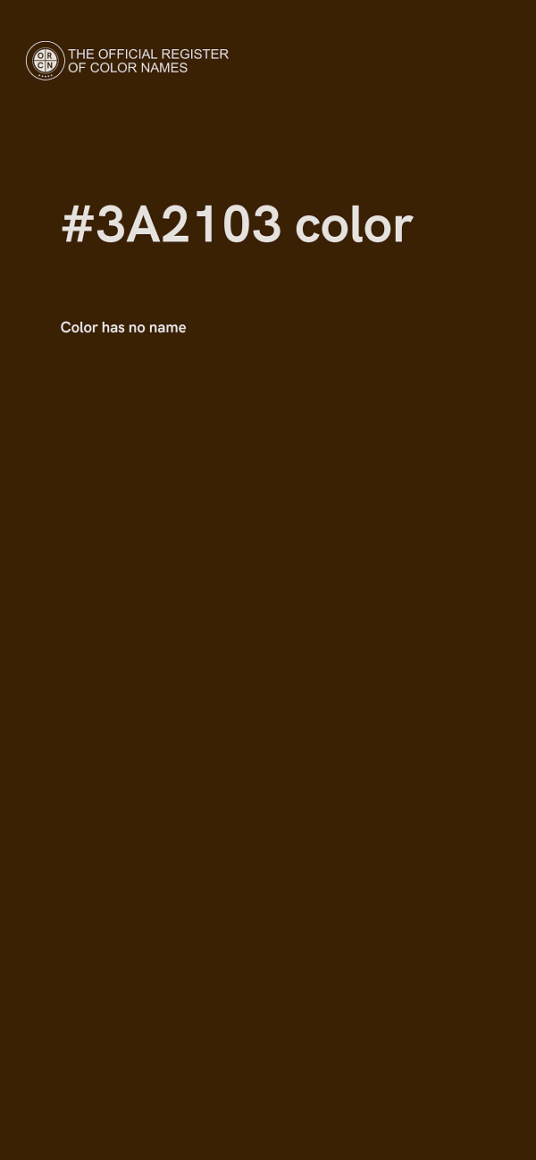 #3A2103 color image