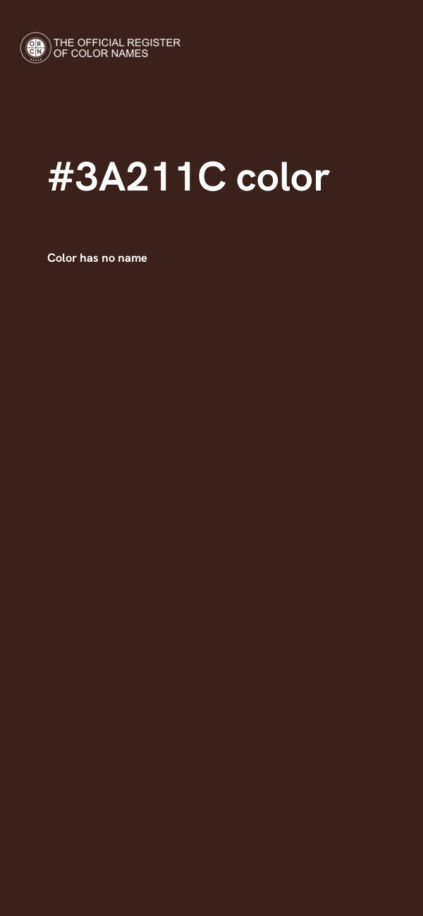 #3A211C color image