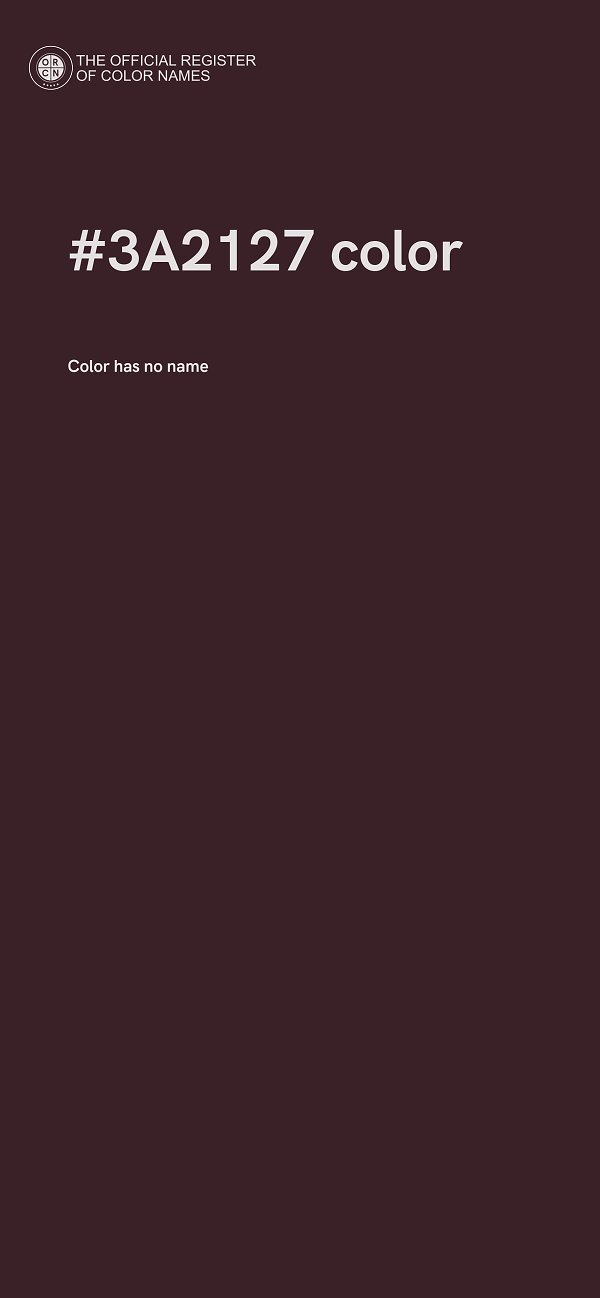 #3A2127 color image