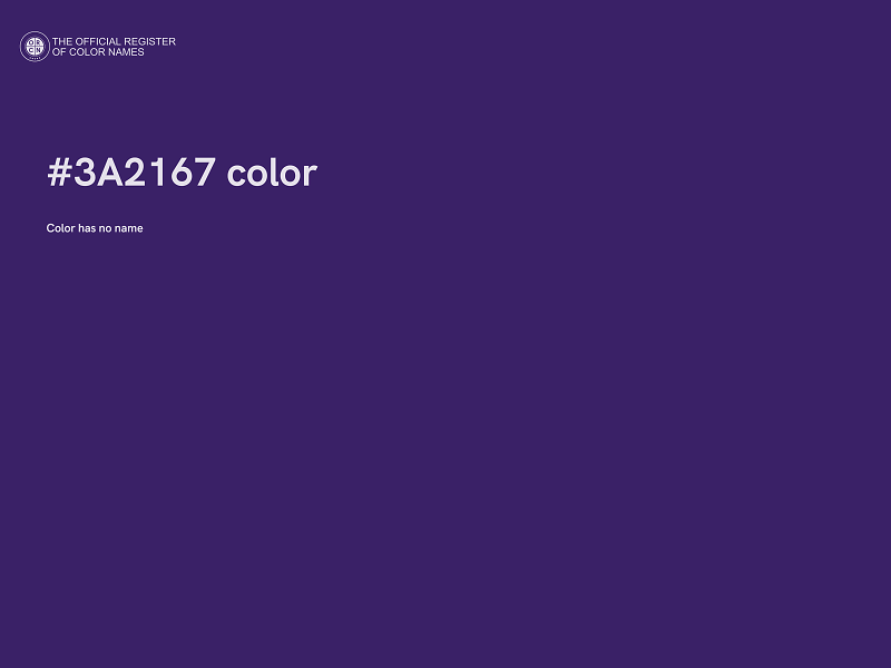 #3A2167 color image