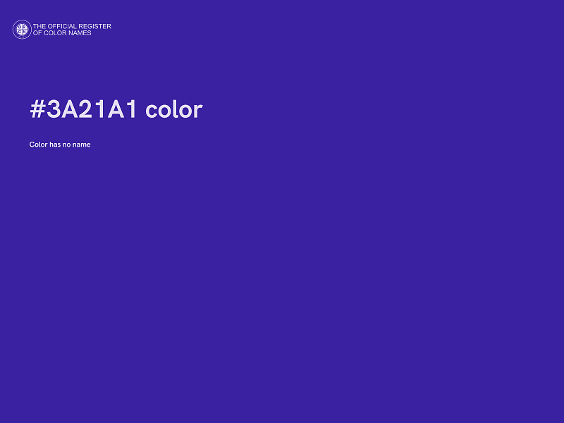 #3A21A1 color image