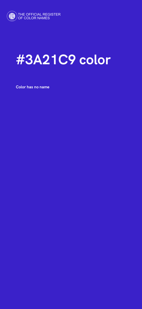 #3A21C9 color image