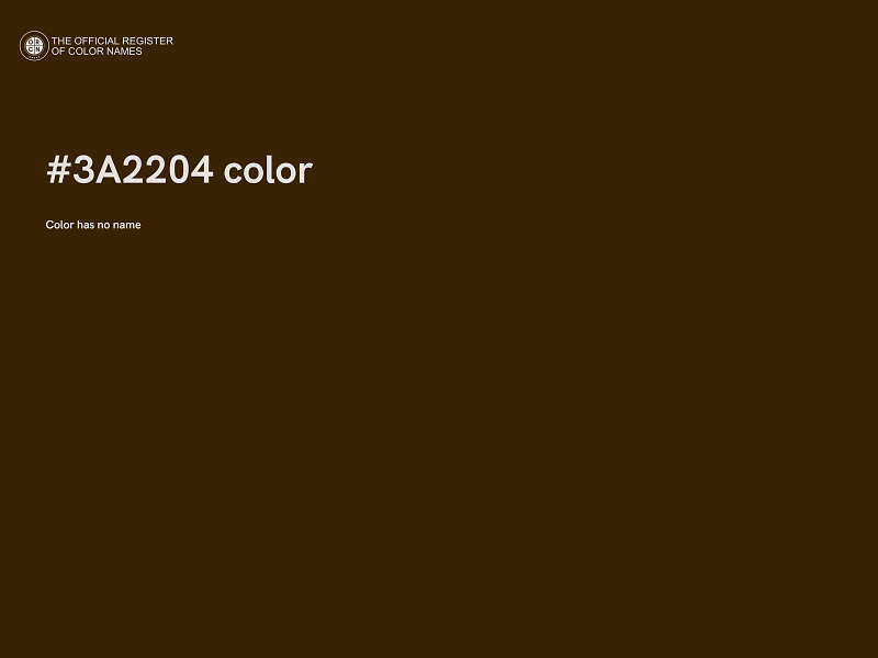 #3A2204 color image