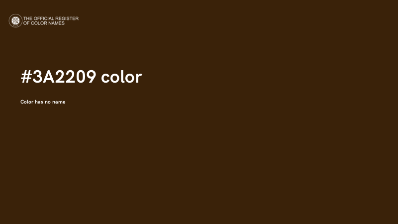 #3A2209 color image