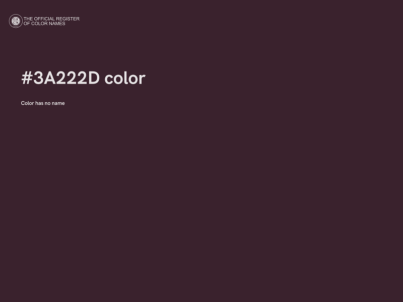 #3A222D color image