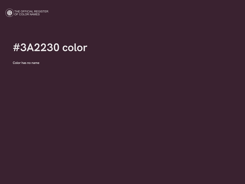 #3A2230 color image