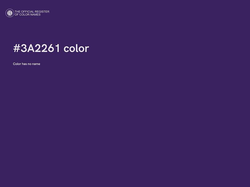 #3A2261 color image