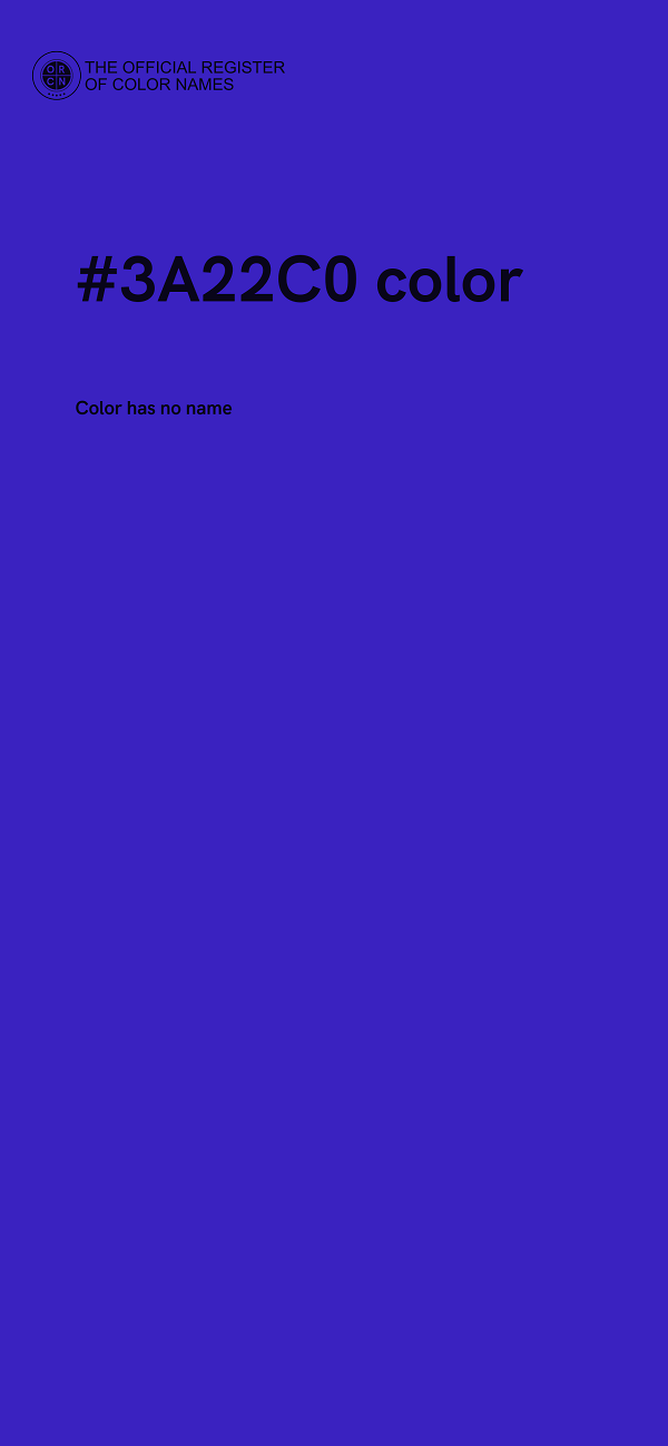 #3A22C0 color image