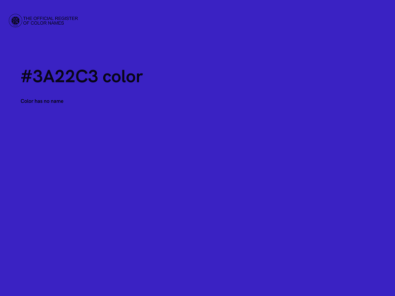 #3A22C3 color image