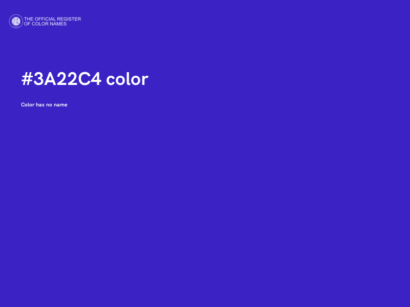 #3A22C4 color image