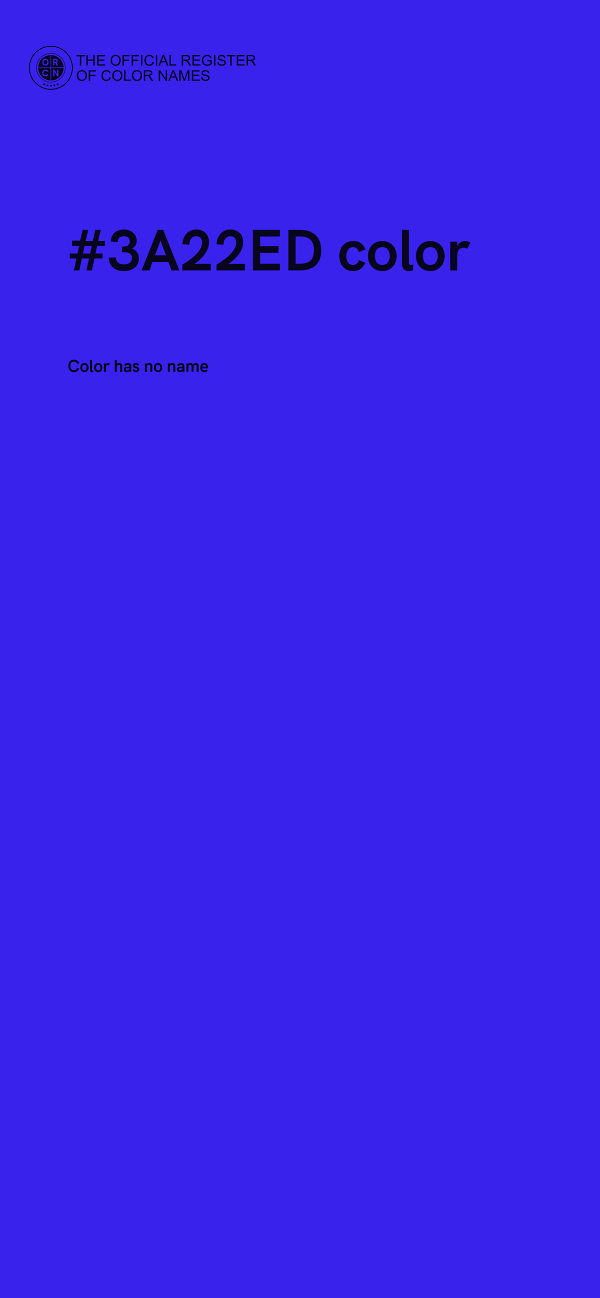 #3A22ED color image