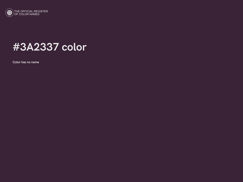 #3A2337 color image