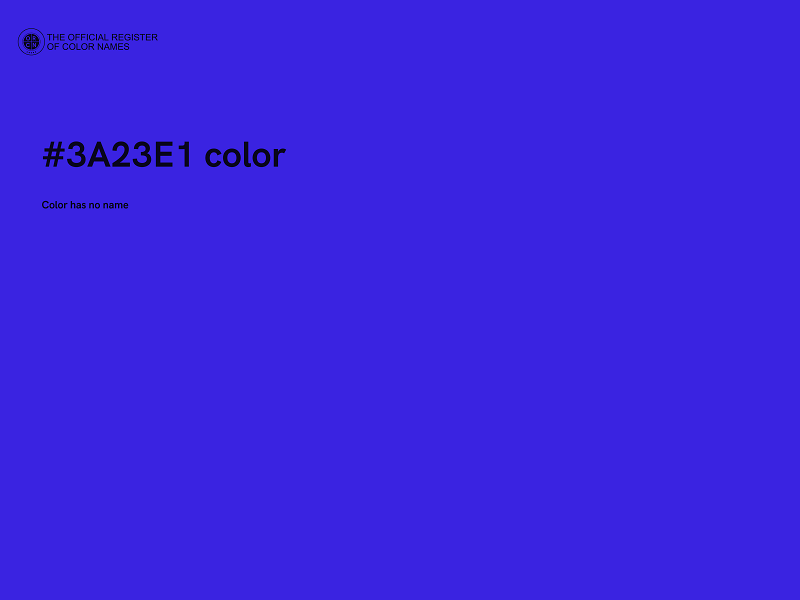 #3A23E1 color image